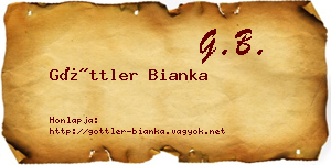 Göttler Bianka névjegykártya